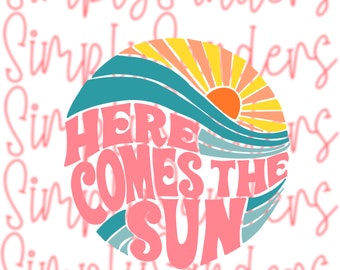 PNG Digital Download Here comes the sun (summer)