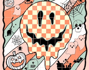 Spooky Smiley PNG sublimation digital download Halloween