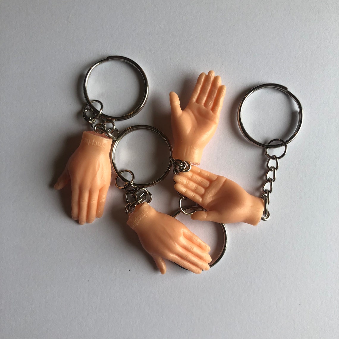 Tiny Hands Keychain Charm Fun Novelty Right and Left Hand Etsy