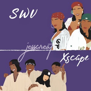SWV & Xscape Verzuz Wall Art 8x10in.