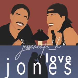 Love Jones 90s Black Movie Wall Art 8x10in.