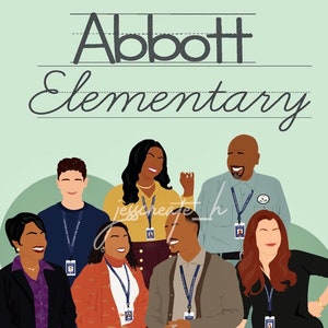 Abbott Elementary Wall Art 8x10in.