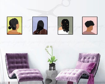 Black Hair-kunstset deel II (4) 8 x 10 in