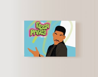 Fresh Prince of Bel Air Art Print 5 x 7 inch, klassieke tv jaren 90, Afro-Amerikaanse kunstafdrukken