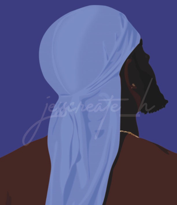 Durag Shawty Canvas Art Print by Artpce