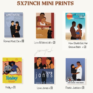 NEW Black Movie Art Mini Prints 5x7 in!