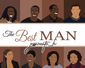 The Best Man Art 8 x 10 op klassieke tv uit de jaren 90, Afro-Amerikaanse kunstafdrukken