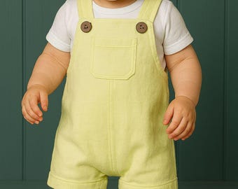 Organic Muslin Kids Outfit: Buttoned Sweatshirt, Ages 1-5