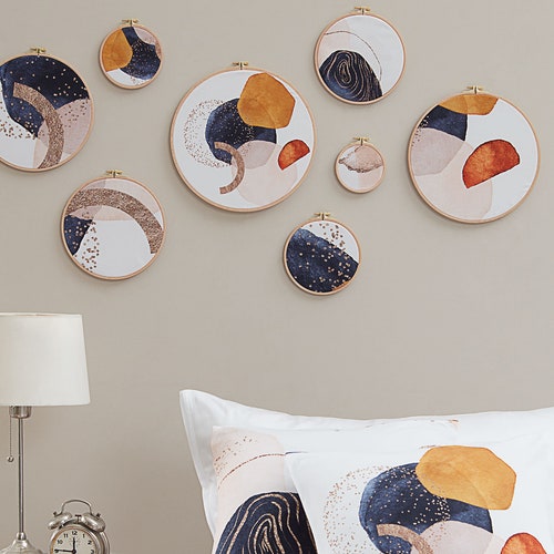 Good Vibes Triple Wall Decor Hoops and Pillow Covers