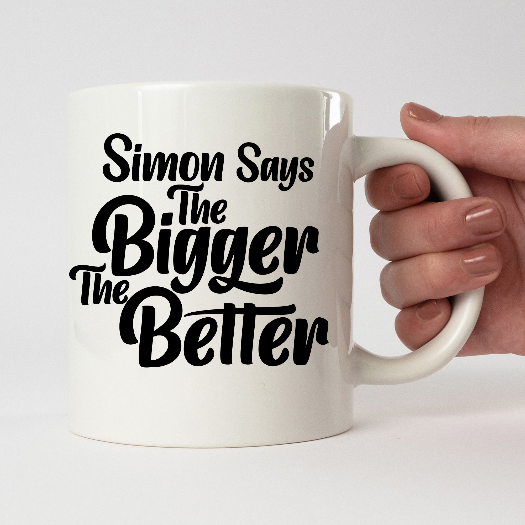 Personalised 20oz Bigger the Better Jumbo Mug, Huge Mug, Novelty Mug