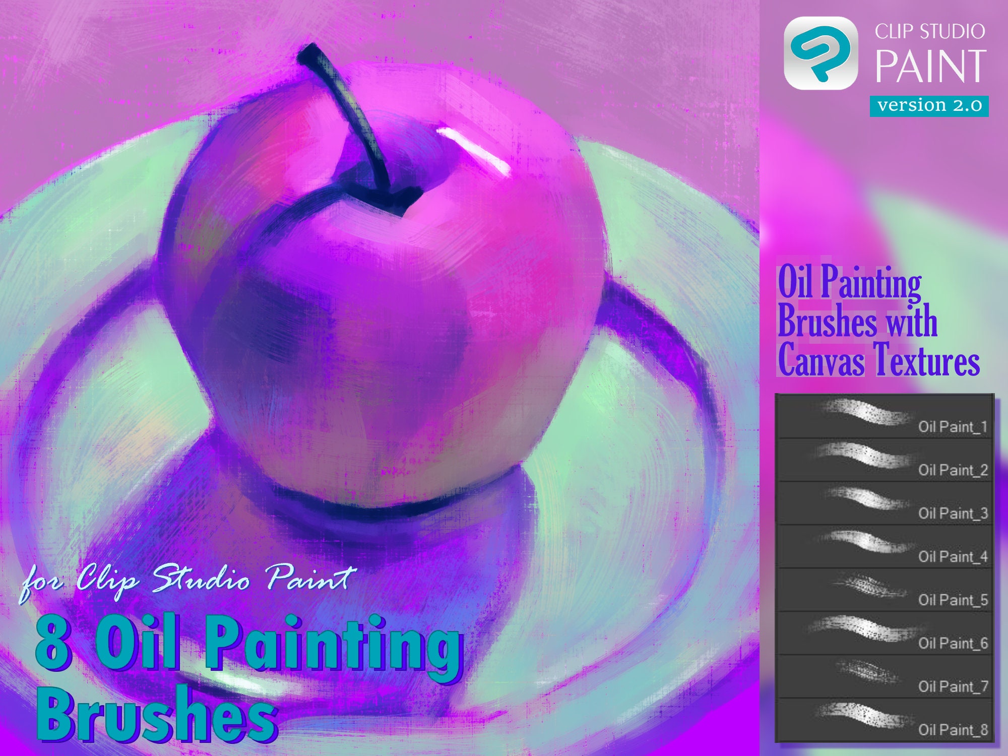 Clip Studio Paint Brushes Traditional Art Brushes Textured Etsy