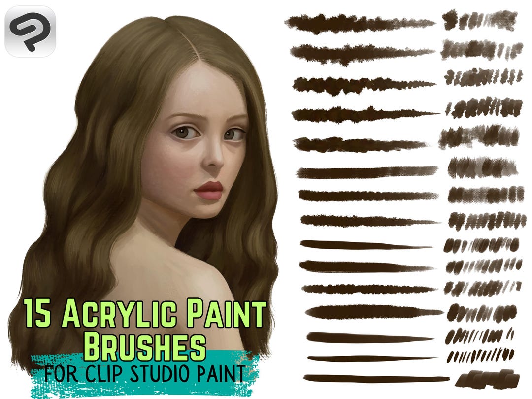 Clip Studio Paint Brushes: Acrylic Paint, Oil Painting, Traditional Art ...
