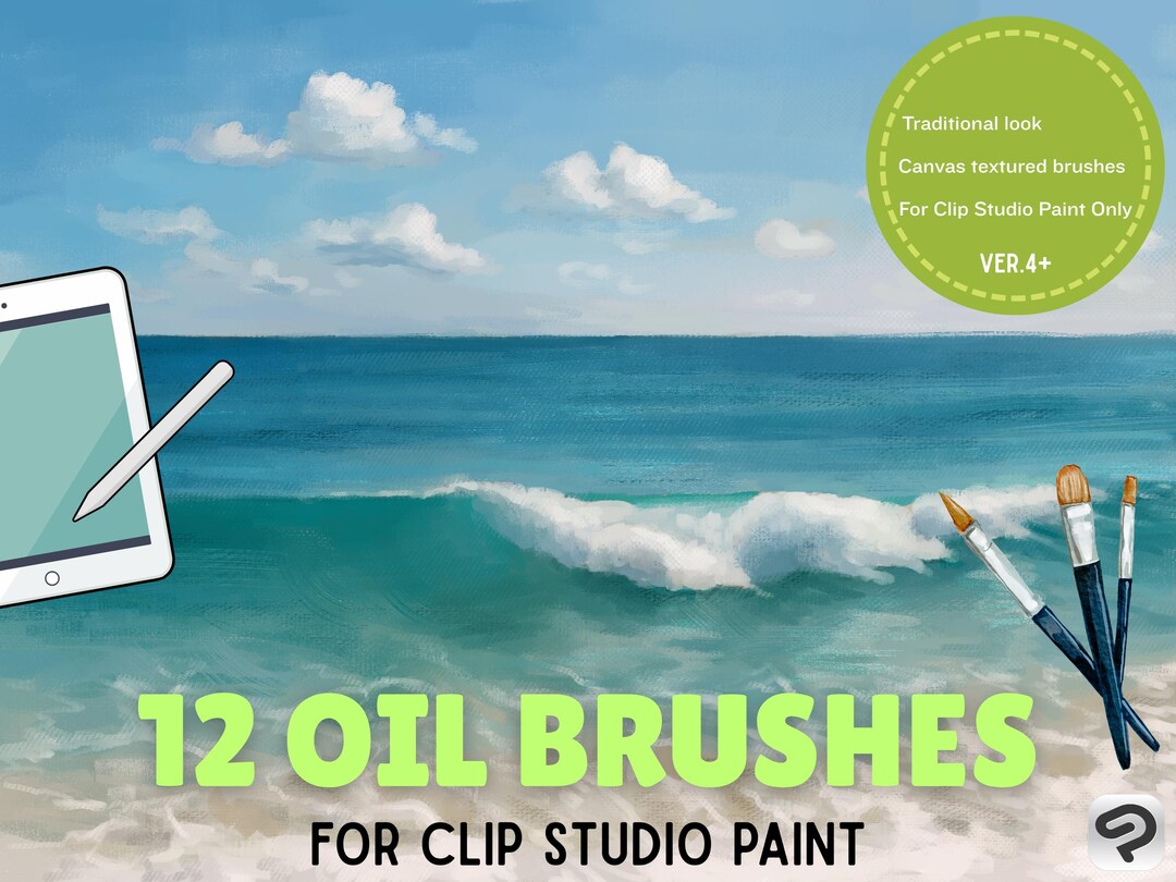 Clip Studio Paint Brushes, Traditional Art Brushes, Textured Brushes ...