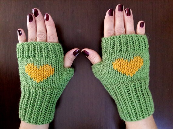 Heart gloves