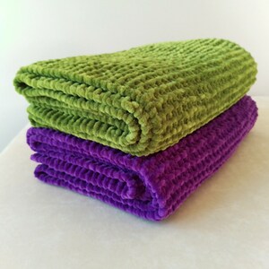 Velvet Scarf Soft Scarf Purple Green Scarf Women Womens Hand Knitted Scarf Fluffy Scarf zdjęcie 1