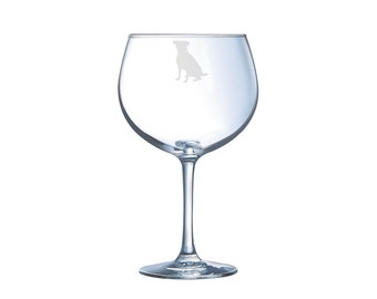 Personalised Dog Engraved Gin Glass, Dog Gift, Dog Glass, Dog Gifts, Dog lover