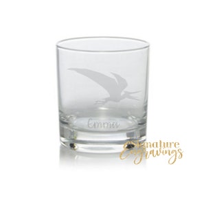 Personalised Pterodactyl Engraved Whisky Glass, Dinosaur Gift, Dinosaur Gin, Dinosaur Gifts, Dinosaur lover, Pterodactyl Whisky