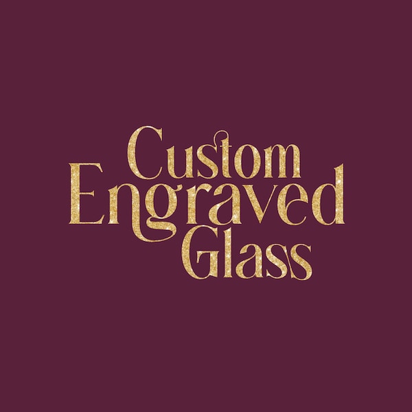 Glass Engraving Etsy