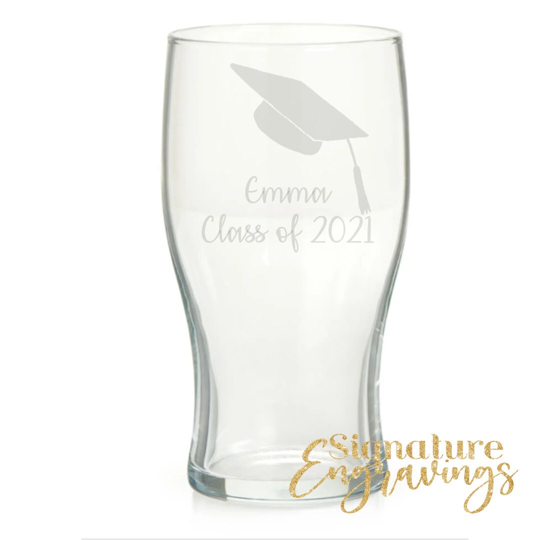 Personalised Graduation Engraved Stemless Glass Graduation Etsy