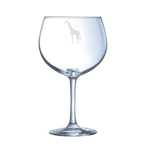 Personalised Giraffe Engraved Gin Glass, Giraffe Gift, Giraffe Glass, Giraffe Gifts, Giraffe lover