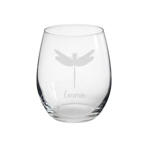 Personalised Firefly Engraved Stemless Glass, Firefly Gift, Firefly Glass, Firefly Gifts, Firefly lover