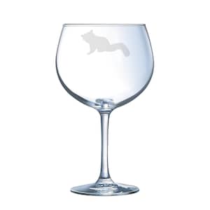 Personligt graverat ginglas med röd panda, present till röd panda, glas till röd panda, presenter till röd panda, älskare av röd panda