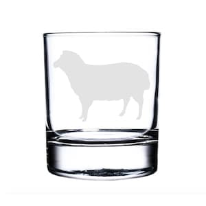 Personalised Sheep Engraved Whisky Glass, Sheep Gift, Sheep Glass, Sheep Gifts, Sheep lover