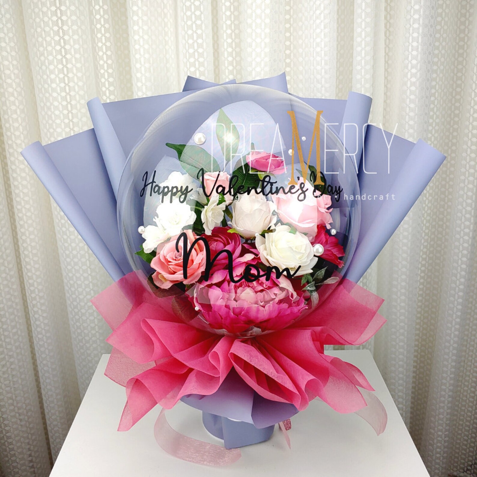 Flower Balloon Bouquet LED Lights Flower Bouquet Premium Etsy