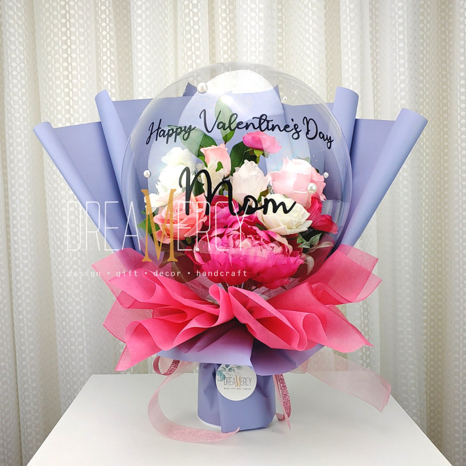 Flower Balloon Bouquet LED Lights Flower Bouquet Premium Etsy