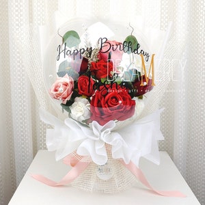 Flower Balloon Bouquet|DIY kit|Premium Gift|Heart Balloon|Anniversary|Engagement|Birthday|Mother/'s day|Valentine/'s day