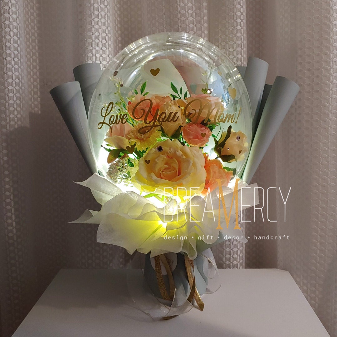 2023 New Arrival Mother's Day Bobo Balloon Bouquet with Flowers