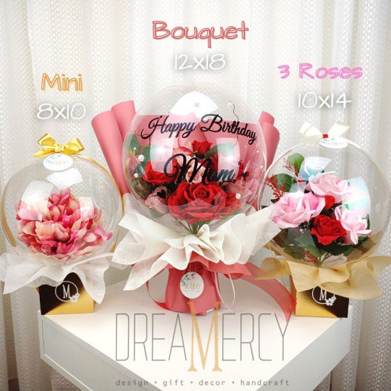 2023 New Arrival Mother's Day Bobo Balloon Bouquet with Flowers