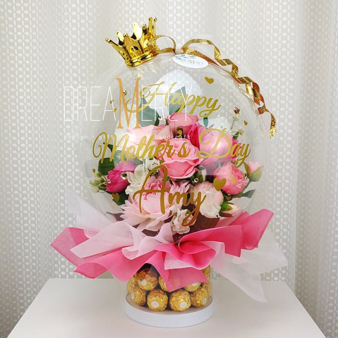 Mix Chocolate With Balloon Bouquet - Happy21 Online Florist's Flower on