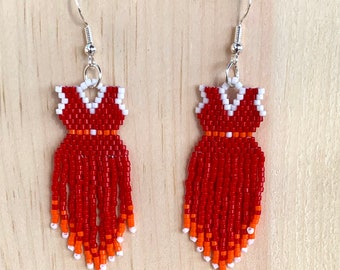 MMIWG Red Dress - Beaded Earrings