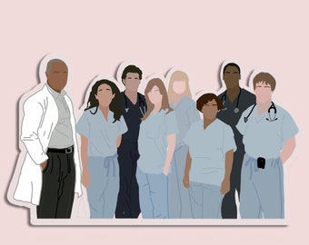 greys anatomy stickers etsy