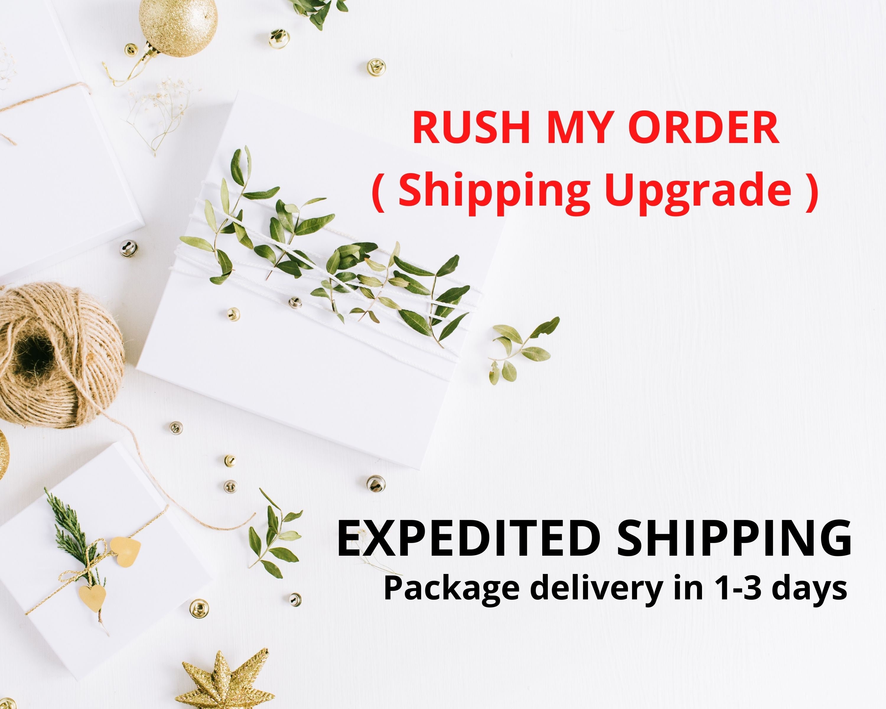 EXPEDITED SHIPPING Package Delivery in 13 days AFTER Order Etsy