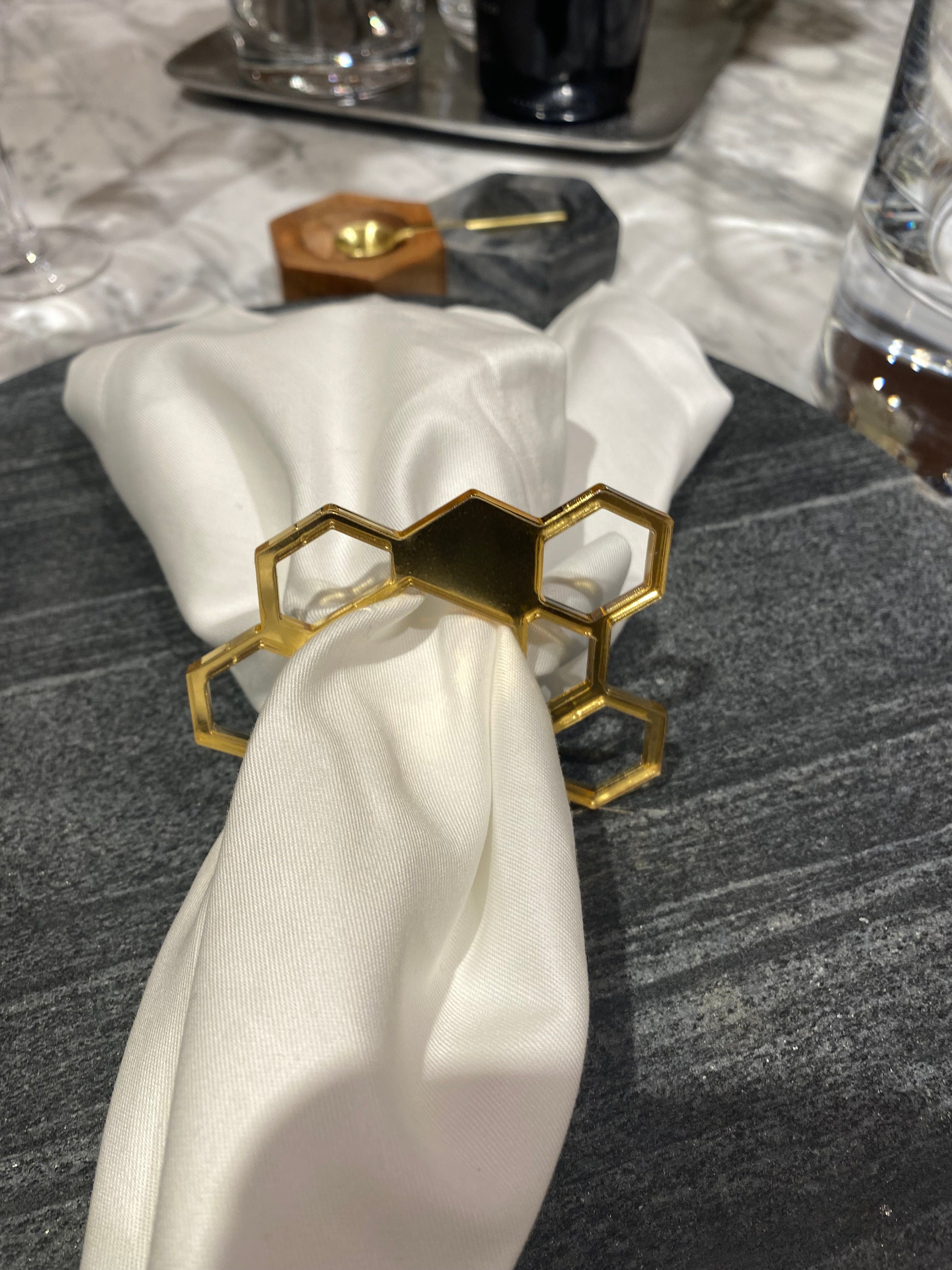 Acrylic Napkin Rings Rosh Hashanah Table Decor Etsy
