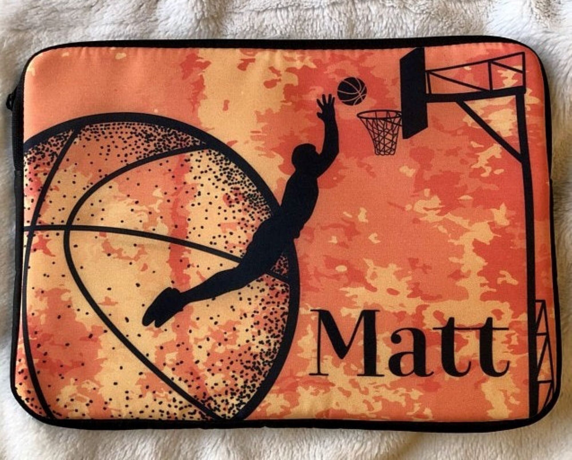 Basketball Laptop Case Laptop Case Laptop Sleeve Basketball Etsy