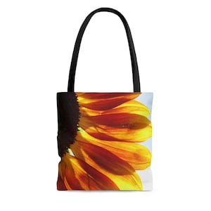 Sunflower Tote Bag, Canvas Tote, Sunflower Purse, Floral Tote, Flower Tote, Market Tote, Beach Tote, Beach Bag, Gift For Friend, Friend Gift