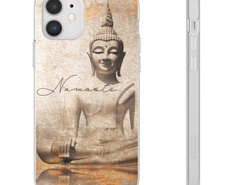 Namaste Buddha Phone Case, Yoga Phone Case, Boho Phone Case, Flexi Phone Case, Cell Phone Case, iPhone Case, Samsung Case