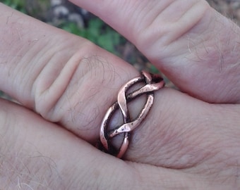 Celtic copper ring 2 models and 2 colors to choose from