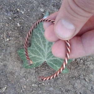 Celtic twisted copper bracelet