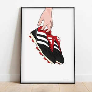 Predator Precision Boots Art Print - Digital Illustration | Football Art, Memorabilia, Casual Culture, Gift