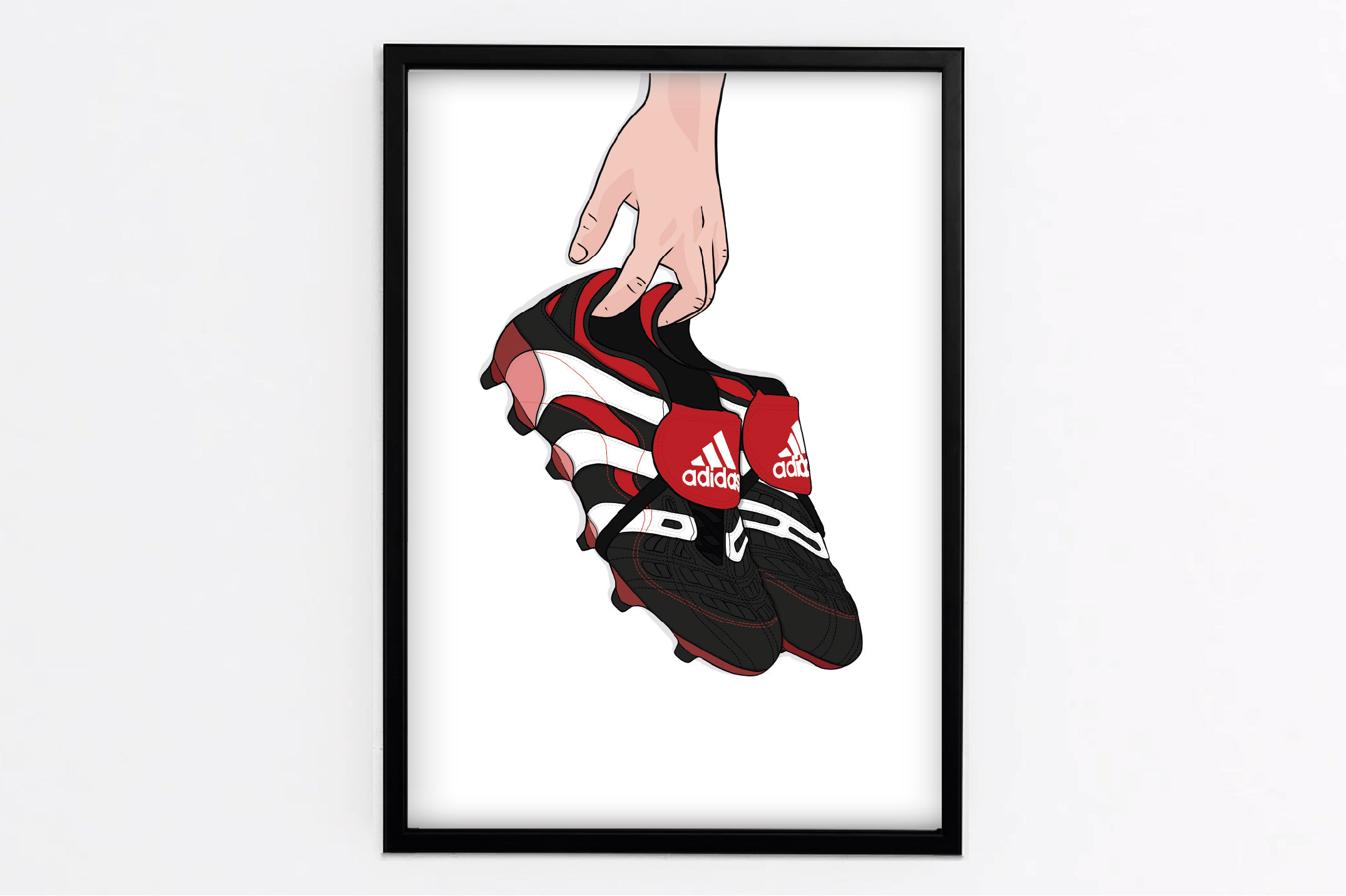 Predator Accelerator Boots Art Print Digital Illustration Football Art Memorabilia Casual Culture Gift Etsy UK