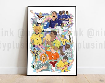 Romário Seleção Brasileira / Pôster Romário / Estampa Romário Seleção Brasileira / Pôster Romário / Estampa