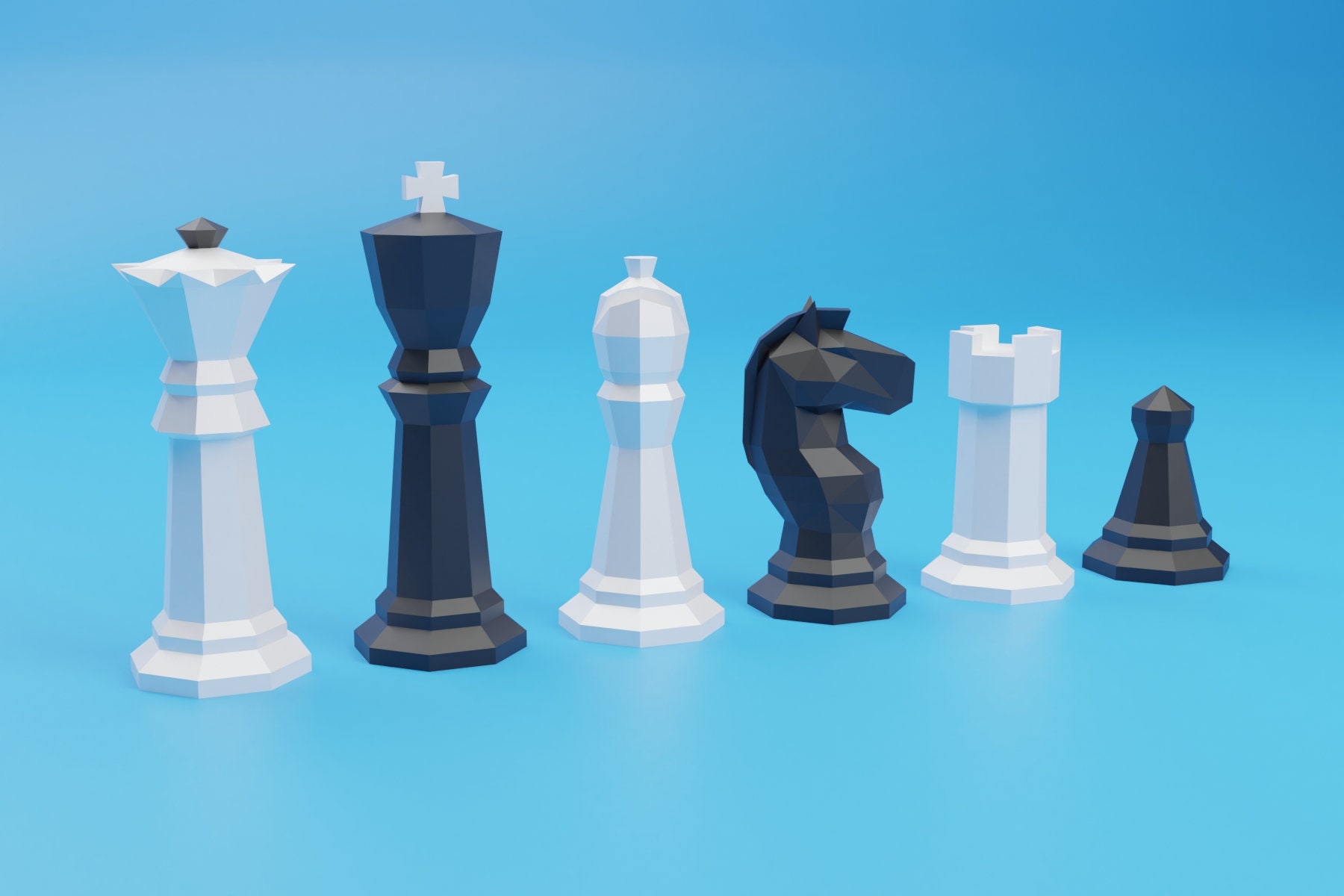 Giant Chess Piece - ROOK DIY Low Poly Paper Model Template, Paper Craf –