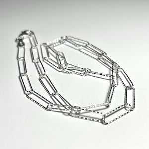Sterling Silver Paperclip Chain