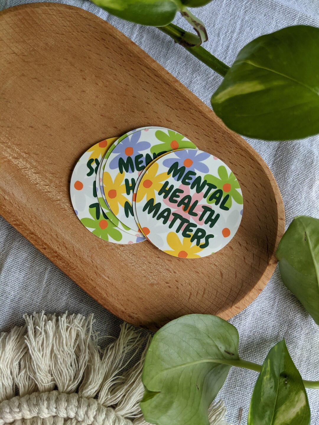 Mental Health Matters Sticker, Glossy Water Bottle Sticker - Etsy