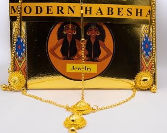 Habesha Headpiece Jewelry: Ethiopian, Eritrean, African Wedding Accessory