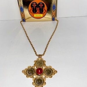 Ethiopian Meskel Necklace / Eritrean Cross Jewelry / African Jewelry / Habesha jewelry / Habesha Kemis Jewelry / gift